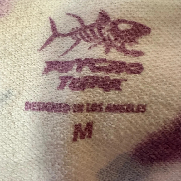 Psycho Tuna Tie Dye Cropped Hoodie sweatshirt. Size M - Picture 5 of 7